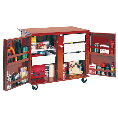 Rolling Work Bench, 49-7/8" W x 40-5/8" H x 26-7/8" D, 24.6 Cubic Feet Capacity Nia-Chem Ltd.