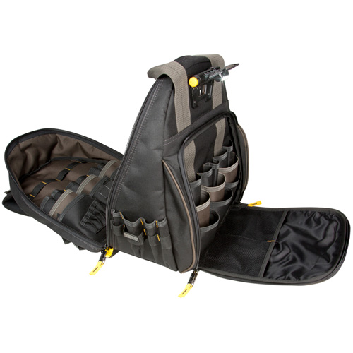 Sacs &agrave; dos pour outils Techgear &agrave; 53 pochettes, 16" lo x 13-1/4" la, Noir, Polyester Nia-Chem Ltd.