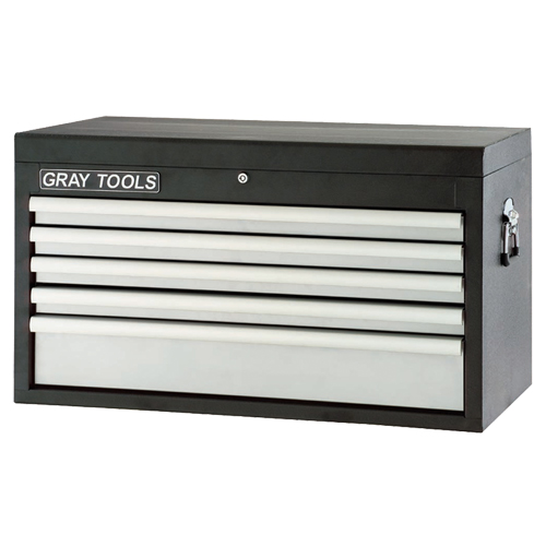 Top Chest - 5 Drawers, 33-1/2" W, 5 Drawers, Black Nia-Chem Ltd.