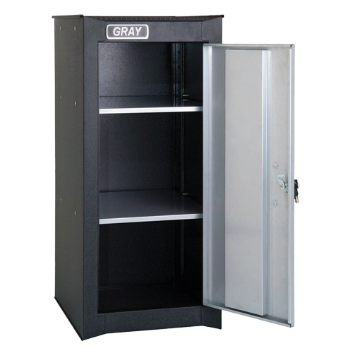 Side Rider Cabinet, 2 Drawers, 14-3/4" W x 18" D x 33-3/4" H, Black Nia-Chem Ltd.