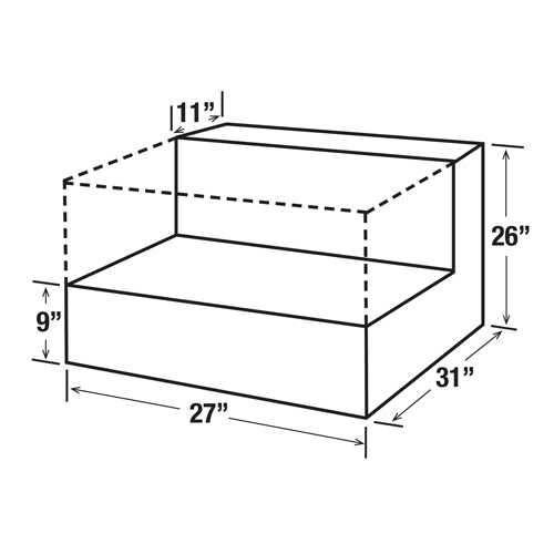 Steel Fuel Transfer Tank, Steel, 48 gal. Capacity, White Nia-Chem Ltd.