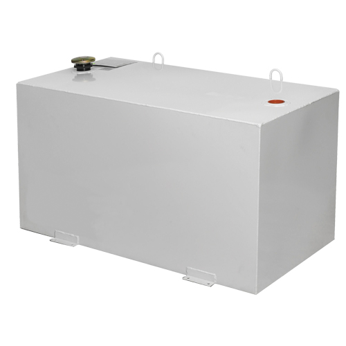 R&eacute;servoir de transfert pour carburant en acier, Acier, Capacit&eacute; 100 gal., Blanc Nia-Chem Ltd.