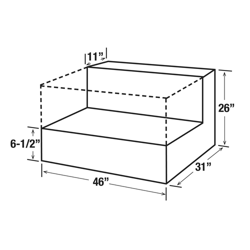 R&eacute;servoir de transfert pour carburant en acier, Acier, Capacit&eacute; 85 gal., Noir Nia-Chem Ltd.