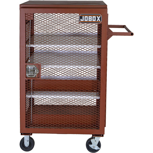 Armoire mobile en treillis, Acier, 22 pi³, Rouge Nia-Chem Ltd.