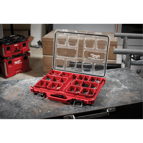 Packout Low-Profile Organizer, 19-3/4" x 16-2/5" x 2-1/2", Black/Red Nia-Chem Ltd.