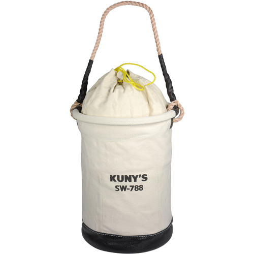 Sac &agrave; outils avec sommet style parachute, 11-1/2" lo x 11-1/2" la x 16" h, Toile, Beige Nia-Chem Ltd.