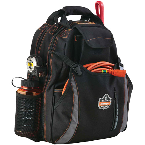 Arsenal&reg; 5843 Tool Backpack, 13-1/2" L x 8-1/2" W, Black, Polyester Nia-Chem Ltd.