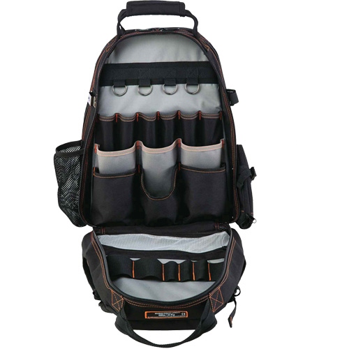 Arsenal&reg; 5843 Tool Backpack, 13-1/2" L x 8-1/2" W, Black, Polyester Nia-Chem Ltd.