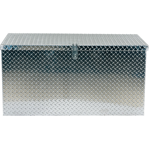 Aluminum Treadplate Portable Tool Box, 25-1/16" D x 49-1/4" W x 24" H, Silver Nia-Chem Ltd.