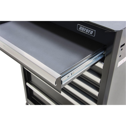 Chariot &agrave; outils industriel, 7 tiroirs, 27" la x 18-3/4" p x 39" h, Noir Nia-Chem Ltd.