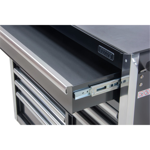 Chariot &agrave; outils industriel, 11 tiroirs, 41" la x 18-3/4" p x 39-1/3" h, Noir Nia-Chem Ltd.