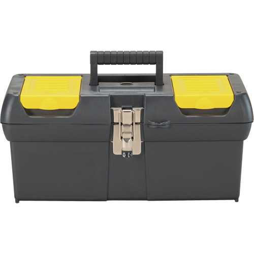 Coffre &agrave; outils avec plateau de s&eacute;rie 2000, 16" la x 7-1/10" p x 8-1/10" h, Noir/Jaune Nia-Chem Ltd.