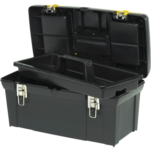Coffre &agrave; outils avec plateau de s&eacute;rie 2000, 24" la x 11-1/4" p x 11" h, Noir/Jaune Nia-Chem Ltd.