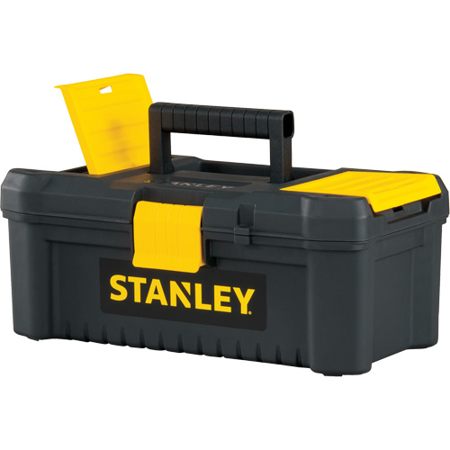 Coffre &agrave; outils avec plateau Essential, 12-1/2" la x 7-3/8" p x 5-1/8" h, Noir/Jaune Nia-Chem Ltd.