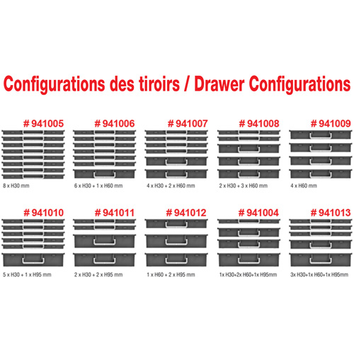 Coffre &agrave; outils mobile avec tiroirs, 4 tiroirs, 22-4/5" la x 15" p x 18" h, Noir Nia-Chem Ltd.