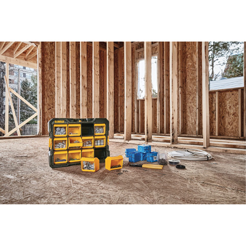 Organisateur Flip-Bin, 3-7/8" la x 17-3/4" p x 13-7/8" h, Noir/Jaune Nia-Chem Ltd.