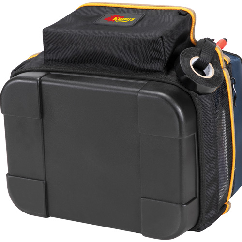 Molded Base Electrical/HVAC Tool Carrier, Ballistic Polyester, 20 Pockets, Black/Blue Nia-Chem Ltd.