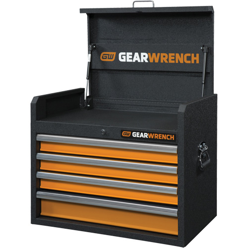 Coffre &agrave; outils de s&eacute;rie GSX, 26" la, 4 tiroirs, Noir/Orange Nia-Chem Ltd.