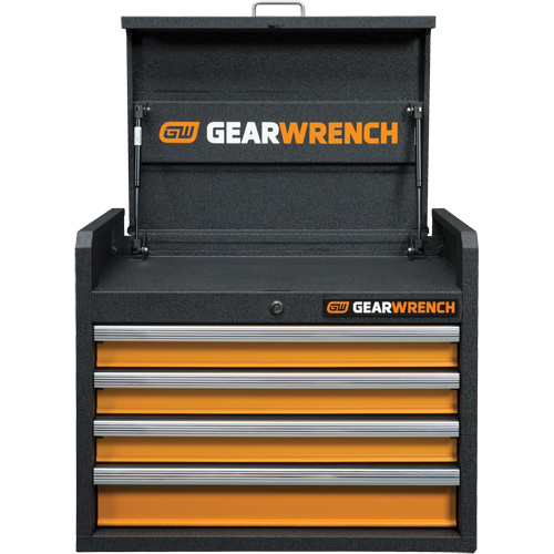 Coffre &agrave; outils de s&eacute;rie GSX, 26" la, 4 tiroirs, Noir/Orange Nia-Chem Ltd.