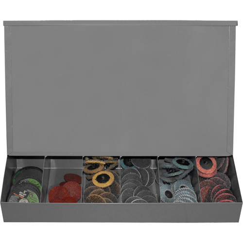 Distributeur aliment&eacute; par gravit&eacute; avec couvercle Nia-Chem Ltd.