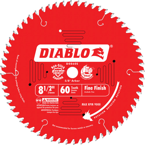 Contractor Saw Blades - Fine Finishing Saw Blades, 8-1/2", 60 Teeth, Wood Use Nia-Chem Ltd.