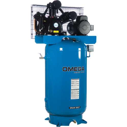 Compresseurs d'air s&eacute;rie industrielle - Compresseurs horizontaux - Deux &eacute;tages, 66,6 gal. (80 gal. US) Nia-Chem Ltd.