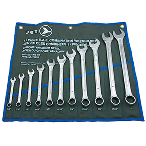 11-Piece SAE Raised Panel Combination Wrench Set, Combination, 11 Pieces, Imperial Nia-Chem Ltd.