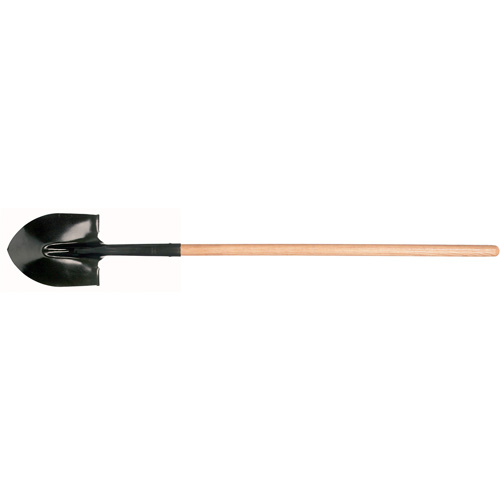 Round Point Shovel, Tempered Steel Blade, Hardwood, Straight Handle Nia-Chem Ltd.