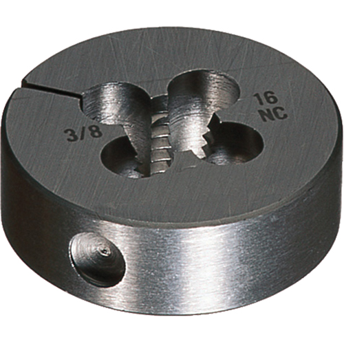 Matrices rondes ajustables, fini brillant, Filet de M20 x 2,5, Acier rapide Nia-Chem Ltd.