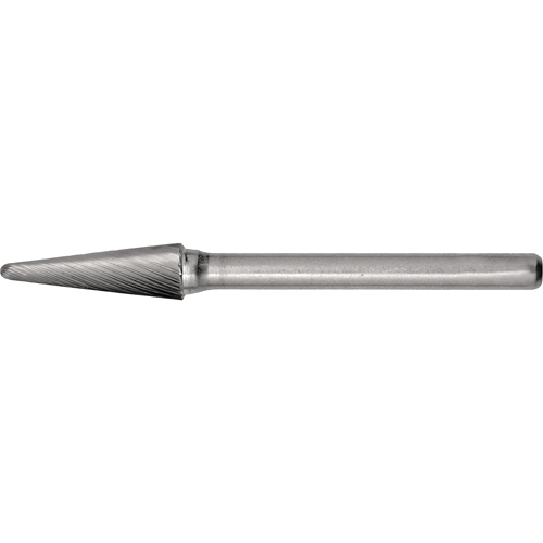Solid Carbide Burrs - Taper Shape Radius End 14°, 1/8" Shank Nia-Chem Ltd.