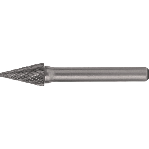 Fraises au carbure solide - Forme conique pointue, SM-4, 3/8" dia., 1/4" Tige, 5/8" Prof. de la coupe Nia-Chem Ltd.