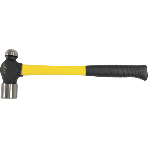 BP-16F Marteau &agrave; panne ronde &agrave; manche en fibre de verre, Poids de la t&ecirc;te 16 oz, Face Ordinaire, Prise Coussin&eacute;e Nia-Chem Ltd.