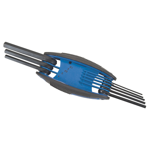 Folding Hex Key Set, 8 Pcs., Metric Nia-Chem Ltd.