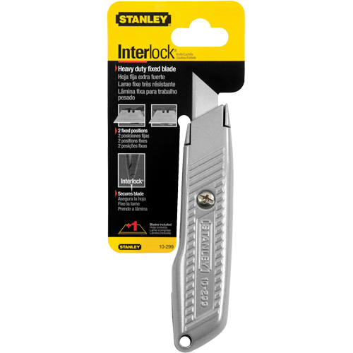 Couteau utilitaire &agrave; lame fixe Interlock, 5-1/2", Lame M&eacute;tal Nia-Chem Ltd.