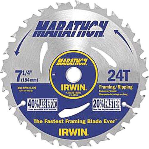 Contractor Saw Blades - Marathon&reg; Saw Blades, 7-1/4", 24 Teeth Nia-Chem Ltd.