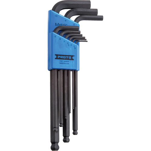 Round Head Hex Key Set, 9 Pcs., Metric Nia-Chem Ltd.