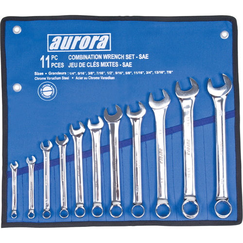 Wrench Set, Combination, 11 Pieces, Imperial Nia-Chem Ltd.