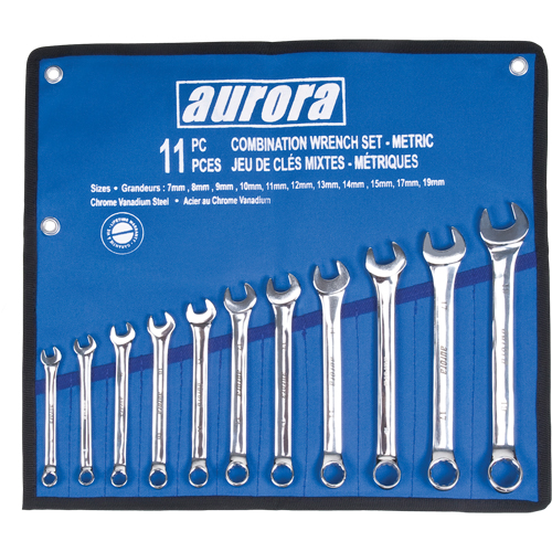 Wrench Set, Combination, 11 Pieces, Metric Nia-Chem Ltd.