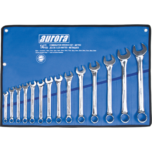 Wrench Set, Combination, 14 Pieces, Metric Nia-Chem Ltd.