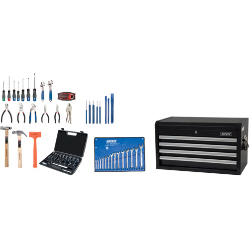 Starter Tool Set with Steel Chest, 70 Pieces Nia-Chem Ltd.
