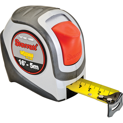 High Visibility Orange Tape Measure, 1" x 16'/5 m, 1/16" Graduations Nia-Chem Ltd.