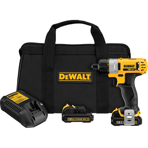 Ensemble de tournevis max, 1/4", 12 V, 160 UWO couple max., Lithium-ion bloc-pile Nia-Chem Ltd.