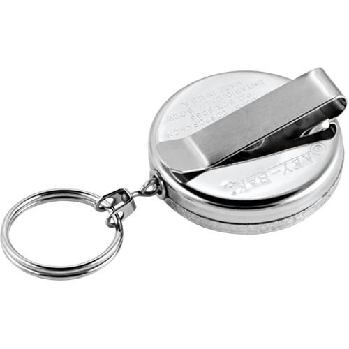 Porte-cl&eacute;s &agrave; d&eacute;vidoir The Original, Chrome, C&acirc;ble 24", Fixation Agrafe de ceinture Nia-Chem Ltd.