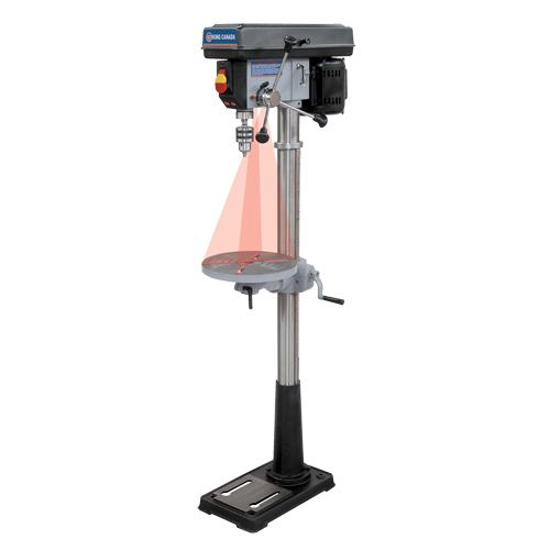 Floor Drill Presses With Laser, 13", 5/8" Chuck, 3600 RPM Nia-Chem Ltd.