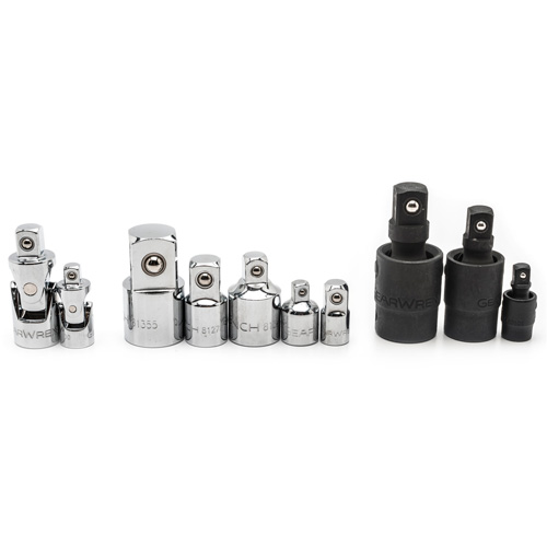 10-Piece 1/4", 3/8" & 1/2" Drive Universal Joint and Adapter Set Nia-Chem Ltd.