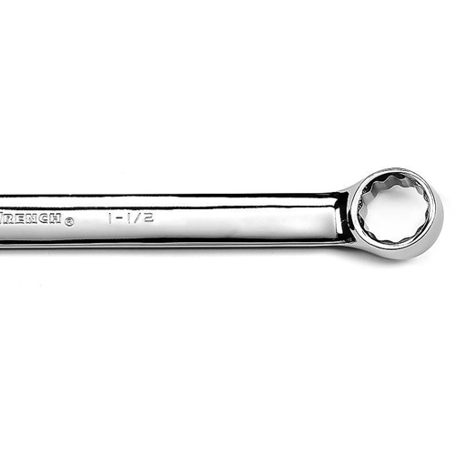 12-Point Long Pattern Combination Wrench, 12 Point, 1-1/2", Chrome/Polished Finish Nia-Chem Ltd.