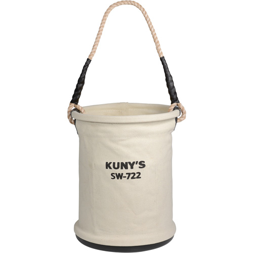 Heavy-Duty Buckets, 11" L x 11" W x 16" H, Canvas, Beige Nia-Chem Ltd.