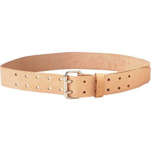 Double Tongue Belt, Leather, Beige Nia-Chem Ltd.