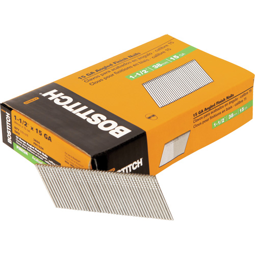 Clous de finition &agrave; angle de calibre 15 Nia-Chem Ltd.