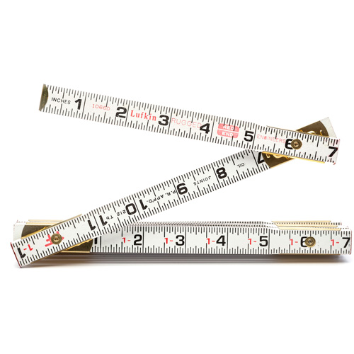 Folding Wood Rule, 6' L, Wood, 1/6" Graduations Nia-Chem Ltd.